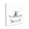 Stupell Industries Wooly Sheep in Bath Tub Canvas Wall Art